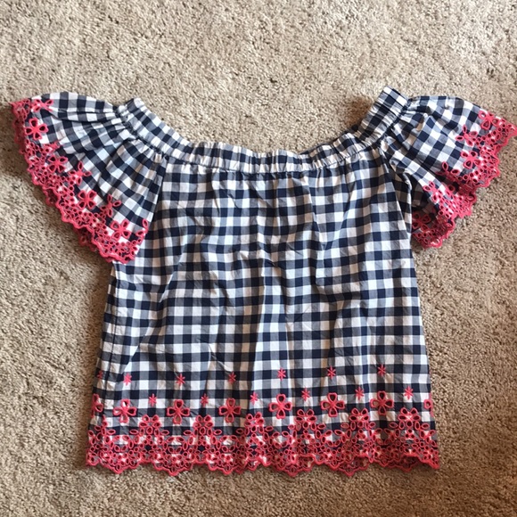 Draper James Dolly Check Eyelet Top 💕 - Picture 6 of 6
